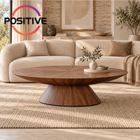 Table basse ovale, design minimaliste moderne du milieu du siècle, design créatif, meubles de salon, OEM ODM, vente en gros directe d'usine