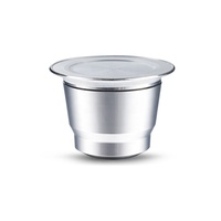 Capsule de café réutilisable en acier inoxydable personnalisée pour Nespresso, dosette de café rechargeable, OEM ODM disponible