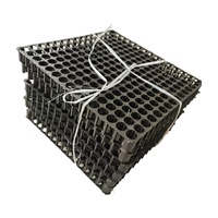 Haute qualité 3 cm haute résistance verticale 150t tapis de cellule de vidange pour parc Top vente pelouse artificielle et gazon pose de Drainage en plastique