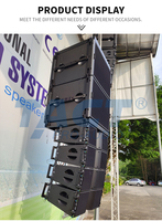 Système complet Pro Line Array avec double subwoofer, vente directe d'usine, système de sonorisation