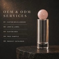 Vente en gros d'usine - Flacon de parfum en verre rond vide - 15 ml, 20 ml, 30 ml, 50 ml, 100 ml - Flacon de parfum avec bouchon - Flacon vaporisateur personnalisé