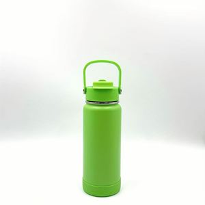 Custom Logo Stainless Steel <b>Sports</b> <b>Water</b> <b>Bottle</b> with 2 in 1 Straw Spout Lid Wide Handle Vacuum Insulated Flask - Product Image 1