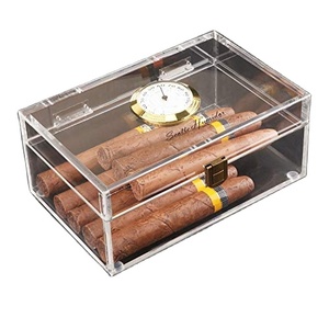 Acrylic Cigar Humidor Box with Humidifier