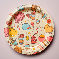 Assiettes à soupe jetables biodégradables de qualité alimentaire, épaisses, imperméables, résistantes à l'huile, écologiques, en papier, pour servir des soupes chaudes, des collations, des biscuits