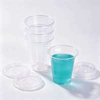 Gobelets jetables en PLA biodégradable transparents avec couvercles et pailles pour smoothies et jus, personnalisables avec logo, vente en gros