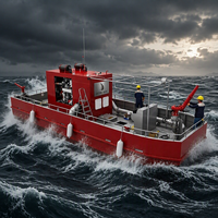 Bateau de lutte contre les incendies en aluminium de 11,5 m, coque en aluminium, système diesel à deux moteurs YAMAHA