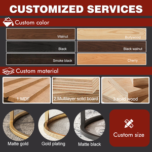 Tocador Moderno con Sistema de Cajones <span class=keywords><strong>Multicapa</strong></span>, Estructura de Madera Contrachapada Resistente y Base Decorativa de Acrílico - Product Image 4