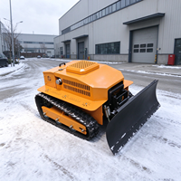 Machine à déneiger télécommandée sur chenilles multifonctionnelle, souffleuse à neige, lance-neige, charrue à neige, équipement de nettoyage de la neige