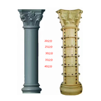 Moulures en plastique ABS de qualité supérieure, style européen, colonnes carrées en béton de type pilier romain pour villa, vente directe d'usine Renfa