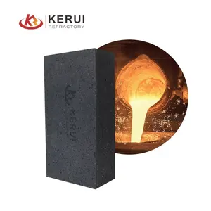 KERUI Good Erosion Resistance Wear Resistanc Factory Supply Sic Brick Refractory Silicon Carbide Brick