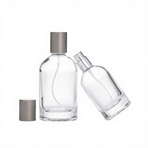 Hot Sale Clear Empty Glass 100ml Cosmetic Oil <b>Spray</b> Vials Equipped Dual Tone Aluminum Screw Caps Screen Printed Accept Custom - Product Image 4