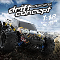 2.4G 1:18 haute vitesse camion monstre télécommande RC tout-terrain dérive voiture jouets pour enfants