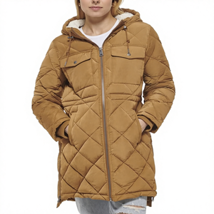 Parka matelassée unisexe pour homme, veste chaude d'automne, service OEM, capuche rembourrée, toile enduite, col montant, rembourrage en coton - Product Image 1