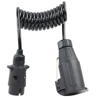 Haute qualité 7*0.5mm câble à ressort en spirale câble d'extension électrique 7pin connecteur de remorque prise pour Auto