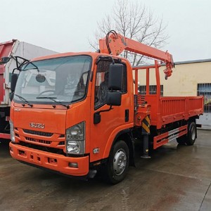 รถบรรทุกติดเครน ISUZU 5 ตัน รถบรรทุกติดเครน 4x2 แบบแขนตรง รถบรรทุกติดเครนบูมยืดไสลด์ - Product Image 3