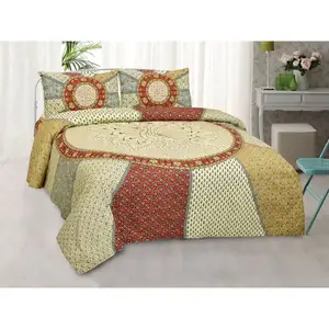 Manufacturer of Bedding Set Pure Cotton Single Bed Bedsheet Set Flat Fitted High Quality Printed For Home Purpose