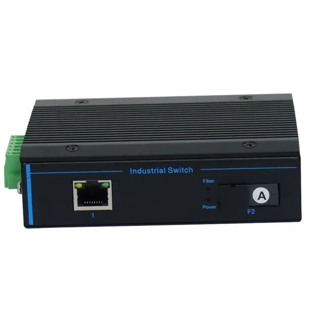 Hot Selling Industrial SFP To RJ45 Ethernet Media Converter 10/100/1000Mbps 1 Network Port 1 SFP DIN rail Fiber Transceiver