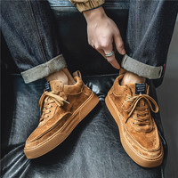 Haute qualité hommes daim chaussures pour hommes mode luxe hommes baskets en plein air marche Style chaussures hiver chaud chaussures décontractées