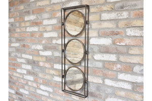 <span class=keywords><strong>Industrial</strong></span> para montar en la pared Marco de Metal tres <span class=keywords><strong>espejo</strong></span> de <span class=keywords><strong>espejo</strong></span> <span class=keywords><strong>Rectangular</strong></span> para interior decoración al aire libre - Product Image 2