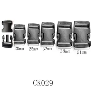 POM Buckles Plastic Buckle Teeth Webbing Side Release Buckle Plastic For Backpack Straps Black Bag Parts Accessories