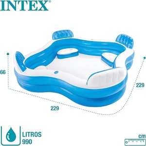 <span class=keywords><strong>Piscine</strong></span> familiale INTEX 56475 SWIM CENTER avec 4 sièges intégrés - Product Image 5