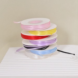 Ruban en satin uni Hongping 0,3 cm pour la décoration de gâteaux, les anniversaires, les loisirs créatifs, l'emballage de cadeaux, ruban décoratif fait main - Product Image 4