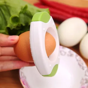 Ciseaux à œufs de cuisine, coupe-œufs compact et portable, outil de décapage de coquille d'œuf sans effort, en plastique et acier inoxydable, compatible avec les milkshakes, pour la maison - Product Image 2