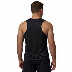 Men's Summer Anti-UV Eco-Friendly Breathable Quick-Drying Spandex/Polyester <b>Mesh</b> Sleeveless T-Shirt Non-Iron Treatment Tank <b>Top</b> - Product Image 3