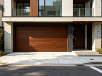 Porte de garage sectionnelle en acier préfabriquée facile à installer avec isolation thermique pour cour, camping, logistique, entrepôt, magasin de rue, délai de livraison court