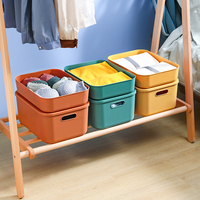 Boîte de rangement en plastique PP de haute qualité pour articles ménagers, avec couvercles, pour aliments et chaussures, design esthétique coloré, prix fabricant