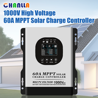Nouvel Arrivage Contrôleur de Charge Solaire MPPT Haute Tension 1000V 60A Chargeur Solaire 60V 72V 84V 96V 192V 384V pour Système Solaire et UPS