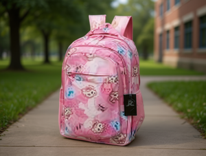 Zaino per studenti 18 pollici con stampa cartoon e chiusura a cerniera, zaino unisex alla moda - Product Image 2