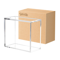 Boîte de protection en acrylique pour Elite Trainer Box (ETB) avec aimant puissant, étui de collection pour boosters, présentoir de protection ETB en acrylique avec couvercle magnétique
