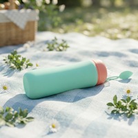 Vente directe d'usine, tasse à café en silicone écologique, bouteille d'eau pliable antidérapante avec couvercle, cadeau pour la rentrée scolaire, randonnée