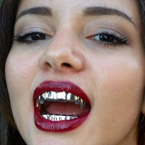 Grillz Hip Hop plaqué or pour dents de chien - Product Image 2