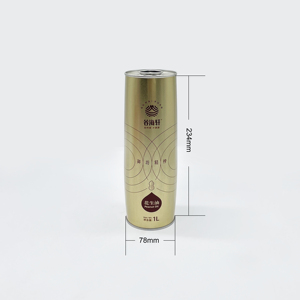 Lata Redonda de Hojalata de Grado Alimenticio de 1 Litro, Tamaño Personalizado, Vacía, para Nueces, Cacahuetes, Aceite de Oliva, Galletas, Dulces, Chocolates, Alimentos para Mascotas - Product Image 3