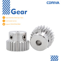 Engranajes Cónicos de Acero Inoxidable Cdriva M1-M6 para Máquinas de Embalaje, Transportadores Industriales, OEM Personalizable, Grado 8 de Precisión