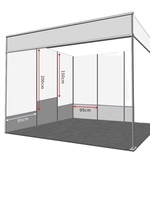 YTSF-I89 Supports d'affichage portables en alliage d'aluminium personnalisés pour affiches d'exposition et bannières promotionnelles, installation suspendue pour salons professionnels
