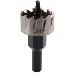 Scie cloche HSS 38 mm fabriquée en Italie pour le perçage du bois et du métal - Product Image 2