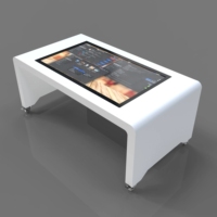 Mesas Interactivas Multitáctiles de 43 y 55 Pulgadas con Android y Windows 4K para Tiendas Minoristas, Centros Comerciales, Señalización Digital de 12V
