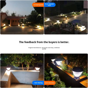 <span class=keywords><strong>Fari</strong></span> <span class=keywords><strong>a</strong></span> Colonna <span class=keywords><strong>LED</strong></span> Solari IP65 <span class=keywords><strong>con</strong></span> Angolo di Illuminazione <span class=keywords><strong>a</strong></span> 360°, Batteria al Litio Ferro Fosfato per Illuminazione Perimetrale di Giardini e Muri, in Alluminio - Product Image 6