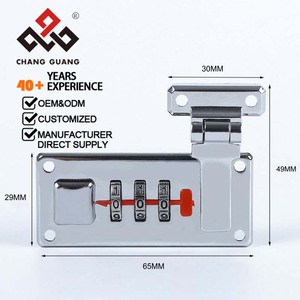 Hợp kim kẽm Niken đen khóa kết hợp 3 chữ số cho Hộp An toàn-Trường hợp chuyến bay bền và phụ kiện hành lý - Product Image 2