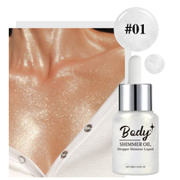 Huile Corporelle Scintillante MLM OEM pour une Peau Éclatante et Lumineuse, Idéale pour les Soirées, Spectacles de Danse, Effet Longue Durée et Glamour