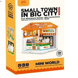 Minimarket giocattoli di simulazione educativa assemblaggio di <span class=keywords><strong>negozi</strong></span> di città modello di illuminazione giocattoli per bambini blocco di costruzione - Product Image 5