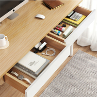 Nouveau Style moderne longue Table d'ordinateur de bureau meubles de maison étudiants écriture bureau d'étude avec tiroirs blanc bureau PC Table
