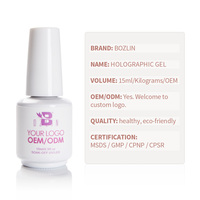 Bozlin – vernis à ongles en Gel holographique de luxe, fournisseur OEM d'arc-en-ciel de haute qualité, Gel holographique pailleté, vernis à ongles en Gel Uv