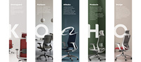 Vente en gros Chaise ergonomique pivotante moderne avec design personnalisé Chaise de bureau en maille à dossier haut