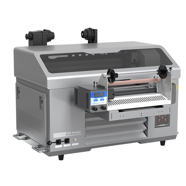 All in 1 Small UV PET Film Transfer Printing Machine Golden Foil Film Laminating 2 in 1 Gold 40cm*60cm Sticker UV DTF Printer