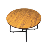 Table basse ronde en bois, design moderne, pour salon, petite table à thé, table d'appoint