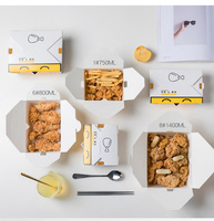 Boîtes alimentaires personnalisées frites poulet frit pépites carton papier à emporter boîte d'emballage alimentaire